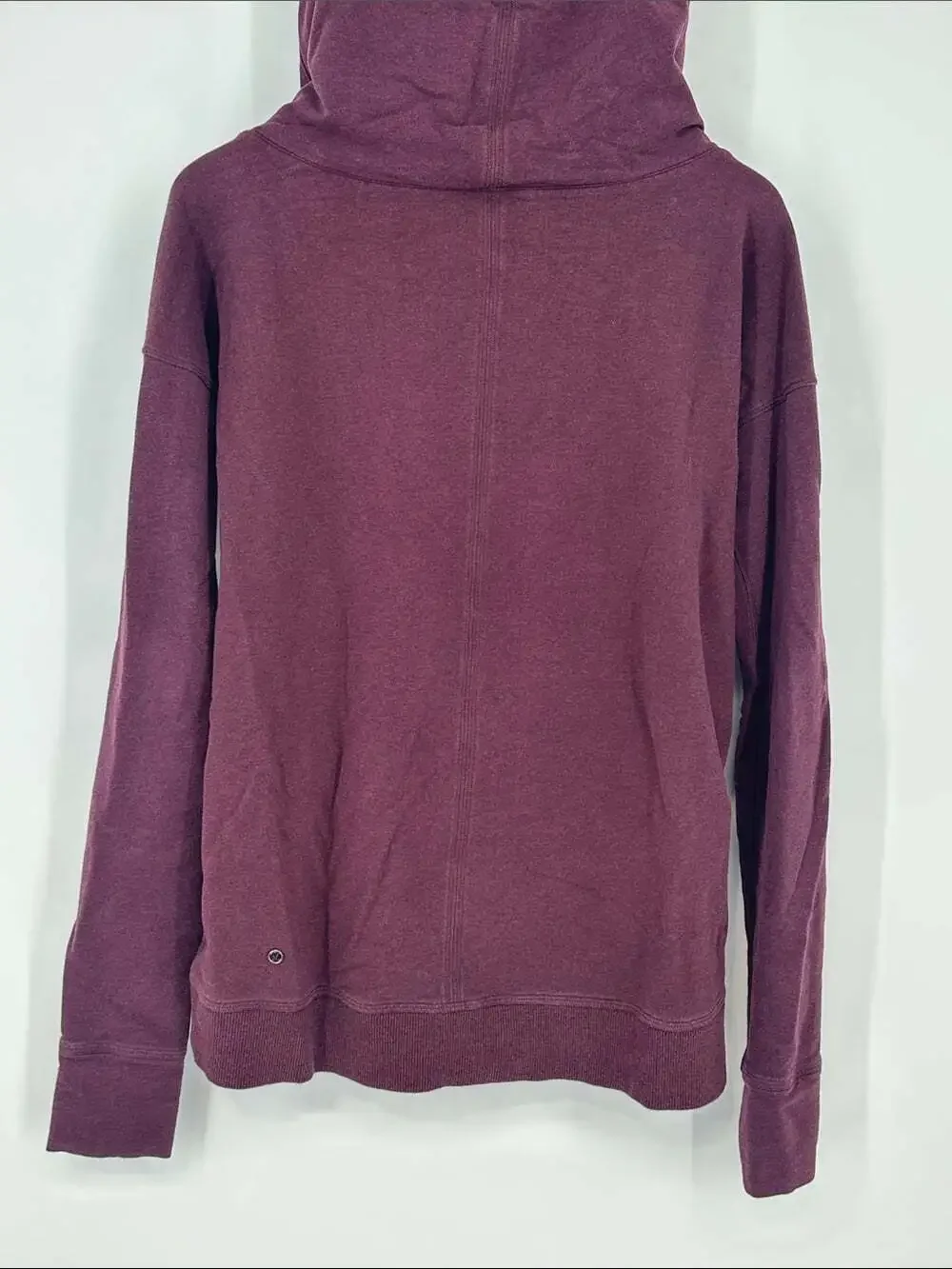 Lululemon Stress Less Hoodie - Size 6, Heather Bordeaux
